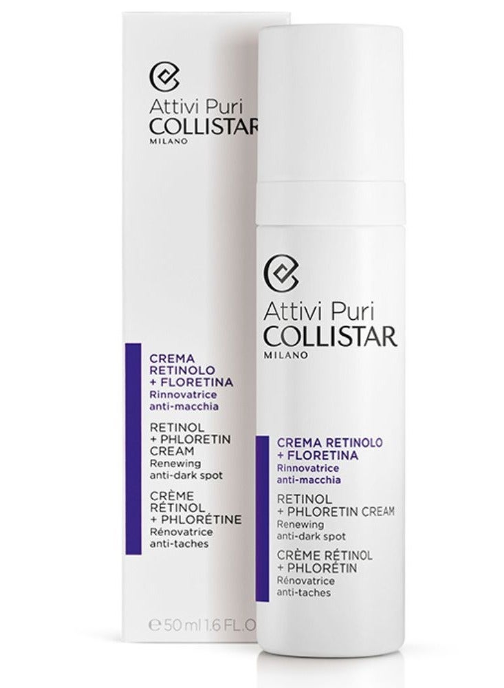 COLLISTAR Collistar Attivi Puri Retinol + Phloretin Cream Renewing Anti-Dark Spot 50ml  - Image 4
