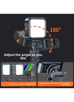 General Fill Light Mini Portable Selfie Clip Mobile Phone Live Slr Camera Photo Video Beauty RGB Full Color Led-Specifications:【rgb Full Color Model】 Fill Light + Hot Shoe + Clip  - Image 3