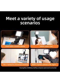 General Fill Light Mini Portable Selfie Clip Mobile Phone Live Slr Camera Photo Video Beauty RGB Full Color Led-Specifications:【rgb Full Color Model】 Fill Light + Hot Shoe + Clip  - Image 5