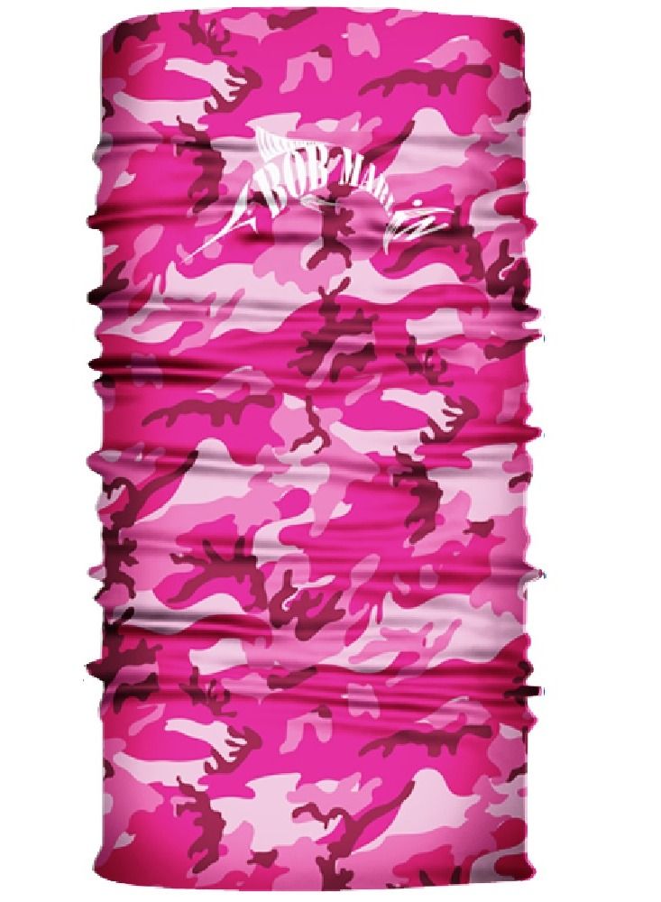 BOB MARLIN Marlin Uv+Protection Face Shield Bandana Bob Camo Pink - Image 1