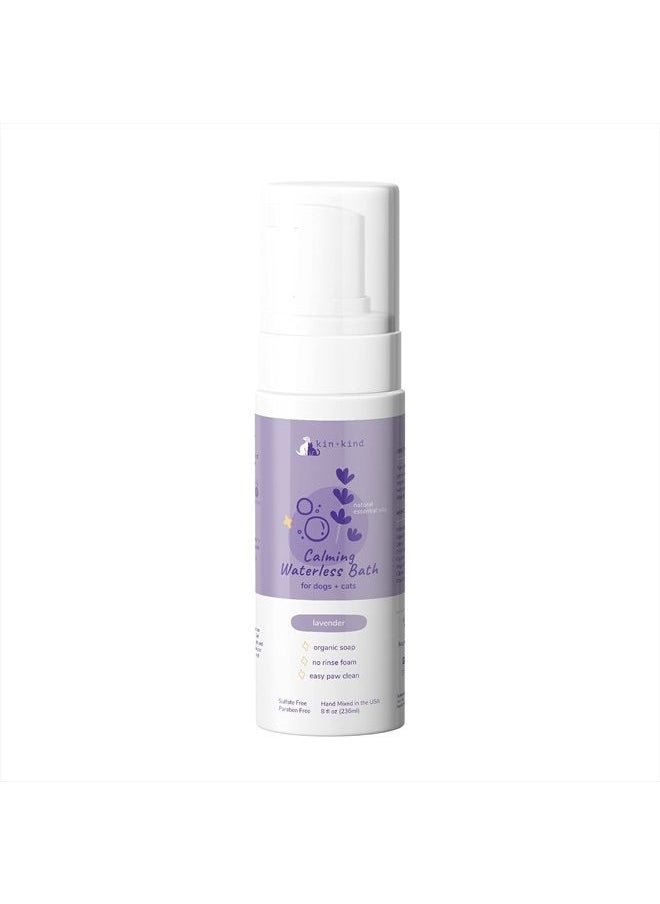 Kin+Kind - Waterless Dry Shampoo for Dogs - Rinse-Free, Eliminate Itch and Odor, Natural Formula with Witch Hazel, Coconut Oil, Olive Oil and Lavender - Made in USA - Image 1