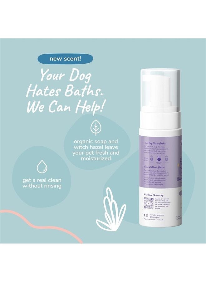 Kin+Kind - Waterless Dry Shampoo for Dogs - Rinse-Free, Eliminate Itch and Odor, Natural Formula with Witch Hazel, Coconut Oil, Olive Oil and Lavender - Made in USA - Image 1