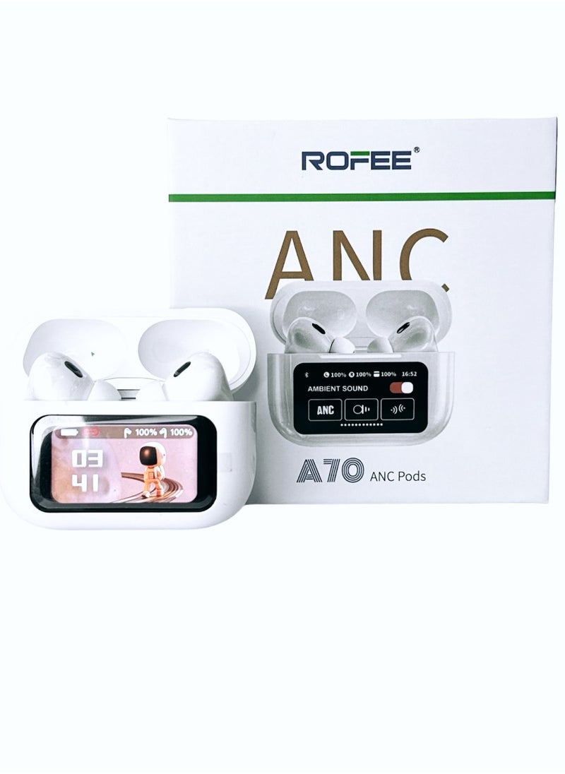 Rofee - Wireless Earphones True Wireless ANC Pods with High-Quality Sound Speakers A70 - Image 1