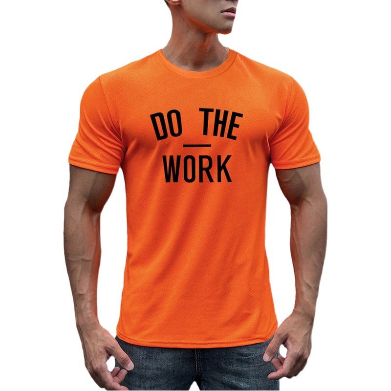 Muscle Sports short sleeve men''s slim fit clothes quick-drying mesh fitness T-shirt basketball professional running training clothes - Image 1