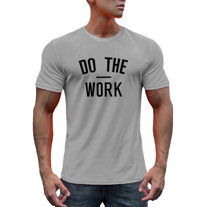 Muscle Sports short sleeve men''s slim fit clothes quick-drying mesh fitness T-shirt basketball professional running training clothes - Image 2