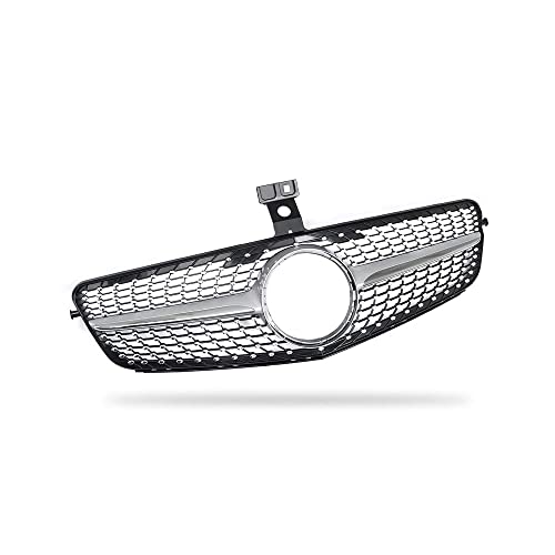 SNA W204 Grill, Front Grille for Mercedes Benz 2008-2014 C-class C300 C250 C350 (Chrome Diamond) - Image 3
