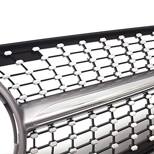 SNA W204 Grill, Front Grille for Mercedes Benz 2008-2014 C-class C300 C250 C350 (Chrome Diamond) - Image 5