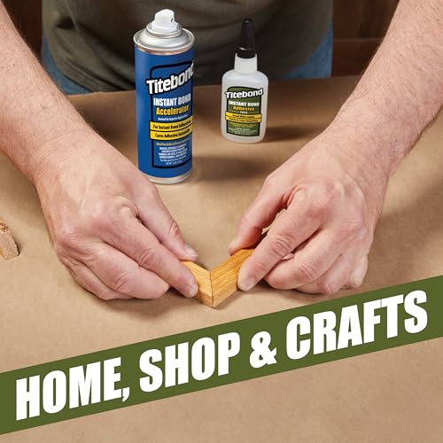 Titebond Instant Bond Thick Adhesive, 8-second Bond, Home Repair, Woodworking, Crafts, Moldings, Picture Frames, 4 oz. 6222 - Image 3