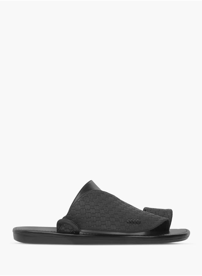 LBL by Shoexpress Men Textured Slip-On Arabic Sandals  - Image 2