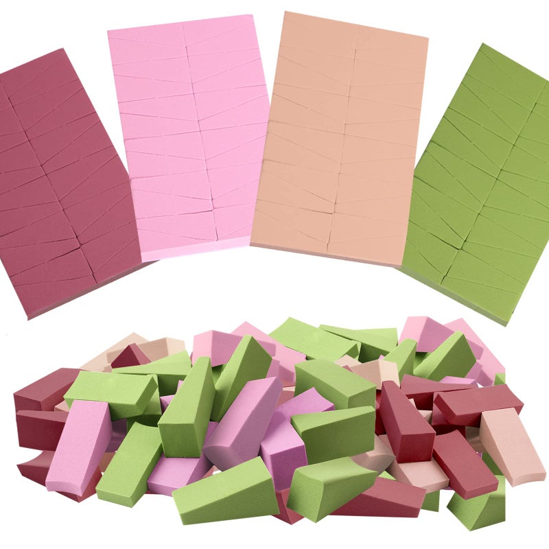 WSYUB Makeup Wedges 96Pcs Makeup Blenders Sponges Soft Sponge Cosmetic Puff Small Wedge Shape Latex Free Foam Sponges Powder Puff - Image 2