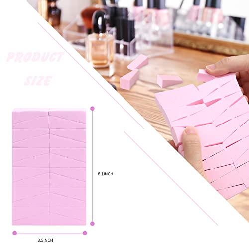 WSYUB Makeup Wedges 96Pcs Makeup Blenders Sponges Soft Sponge Cosmetic Puff Small Wedge Shape Latex Free Foam Sponges Powder Puff - Image 3