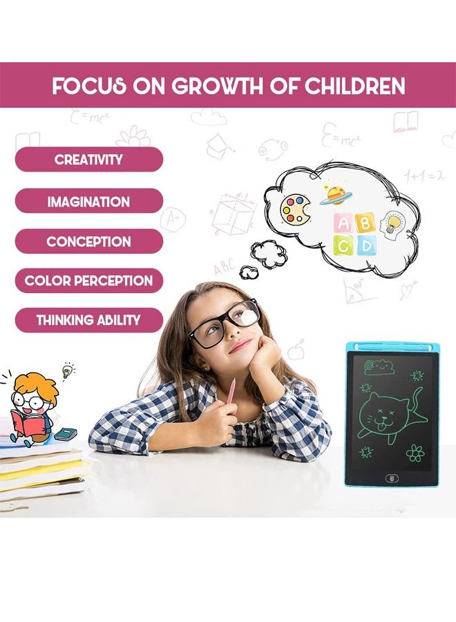 PADOM بادوم لوح كتابة LCD هدية عيد ميلاد للأولاد والبنات 8.5 بوصة لوح رقمي لتعلم الأطفال ألعاب تعليمية رسم لوح رسم ذكي محمول - Image 4