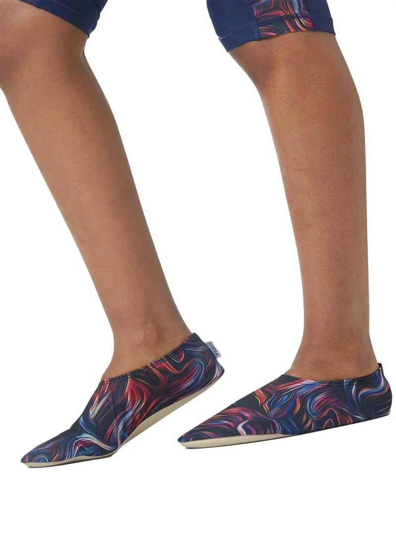 COEGA SUNWEAR COEGA Ladies Adults Pool Shoes - Navy Pink Swirls