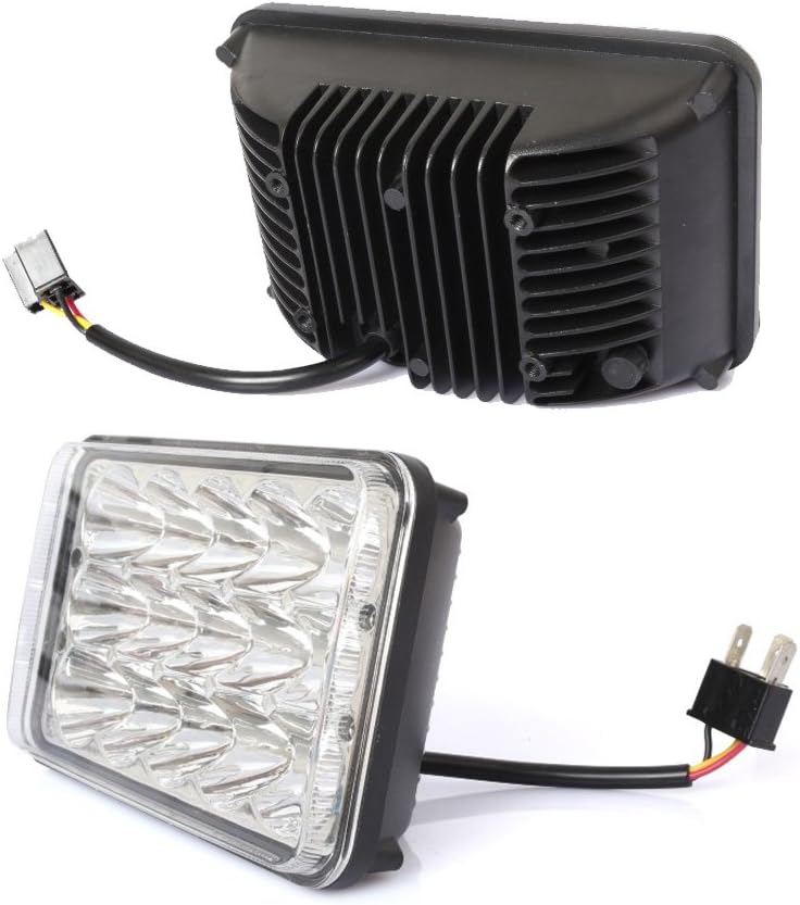 AMUNIESUN Pair Rectangle 7x6 5x7 Inch LED Headlights Hi/Low Sealed Beam for GMC Savana Safari K1500 2500 3500 - Image 5