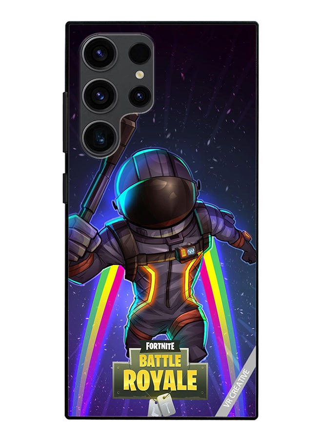VR CREATIVE Protective Case Cover For Samsung Galaxy S24 Ultra Fortnite Space Bomber Design Multicolour - Image 1