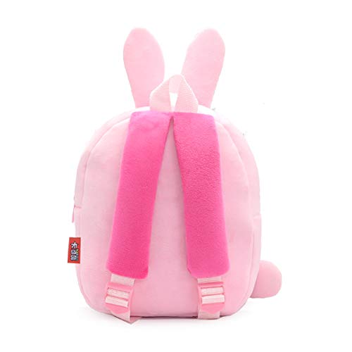 NICE CHOICE Cute Toddler Backpack Toddler Bag Plush Animal Cartoon Mini Travel Bag for Baby Girl Boy 2-6 Years(Rabbit) - Image 4