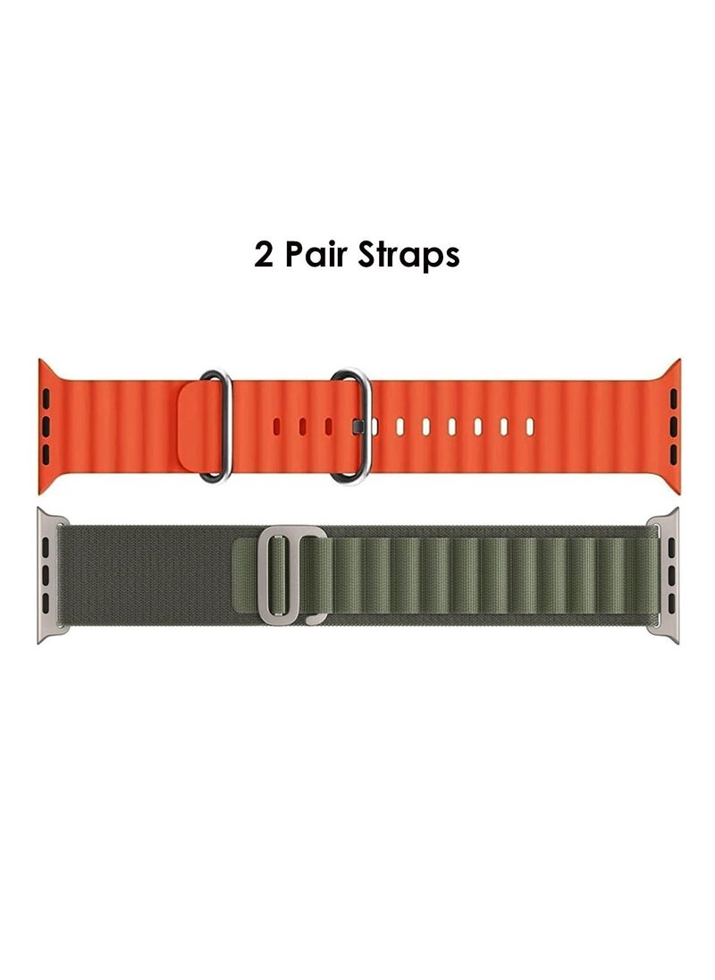 HK - HK 8Pro Max 49 mm Full Screen AMOLED Display Ultra Smart Watch With 2 Pair Straps IP68 Water Proof Multi Function NFC Voice Assistant and Wireless Charger For Ladies and Gents - Image 1