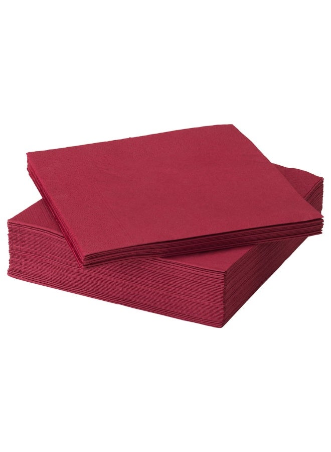 FANTASTISK Paper napkin, dark red, 40x40 cm - Image 1