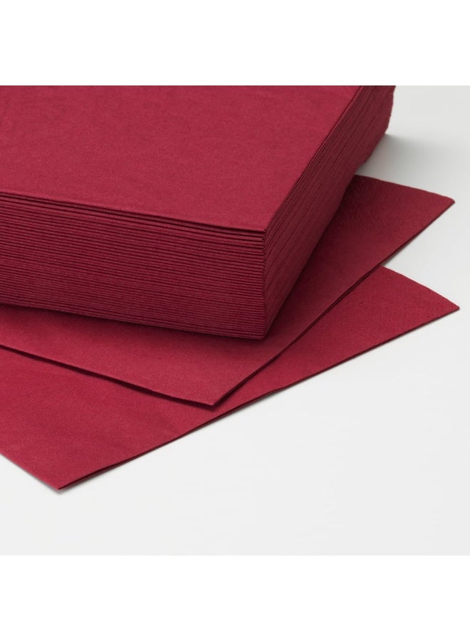 FANTASTISK Paper napkin, dark red, 40x40 cm - Image 2