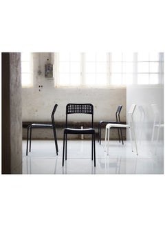 Chairs - Durable Chairs - Dining Chairs - Lightweight Chairs Black (Tested for: 110 kg) Steel & Polypropylene Plastic (Set of 4) - pzsku/ZA4C30D2CD365007530CEZ/45/_/1736185718/3e0e56a1-2080-4409-af78-2cdc1c55e3e3