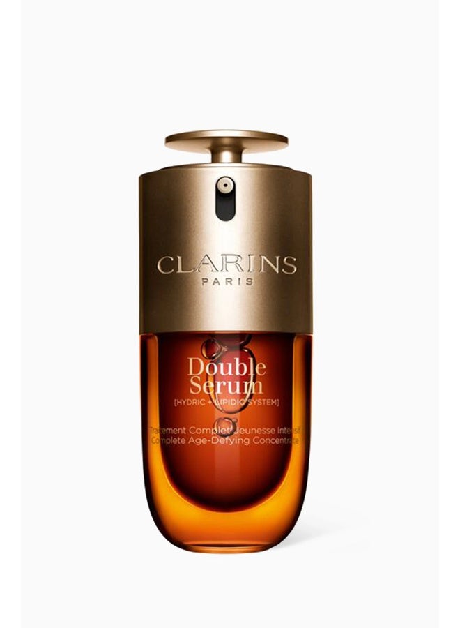 CLARINS Double Serum 30ml | Iconic Anti-Aging Two-Phase Face Serum with 21 Plant Extracts | Firms, Smooths & Visibly Reduces Wrinkles for All Skin Types | Intensive Youth-Renewing Anti-Wrinkle Concentrate 30ml - Image 1