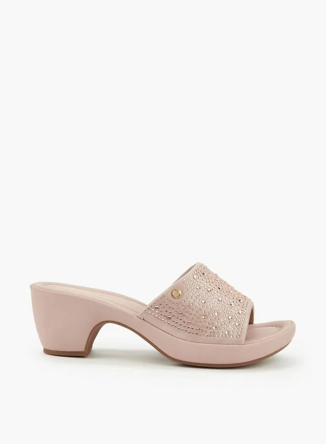 Women Embellished Block Heel Sandals