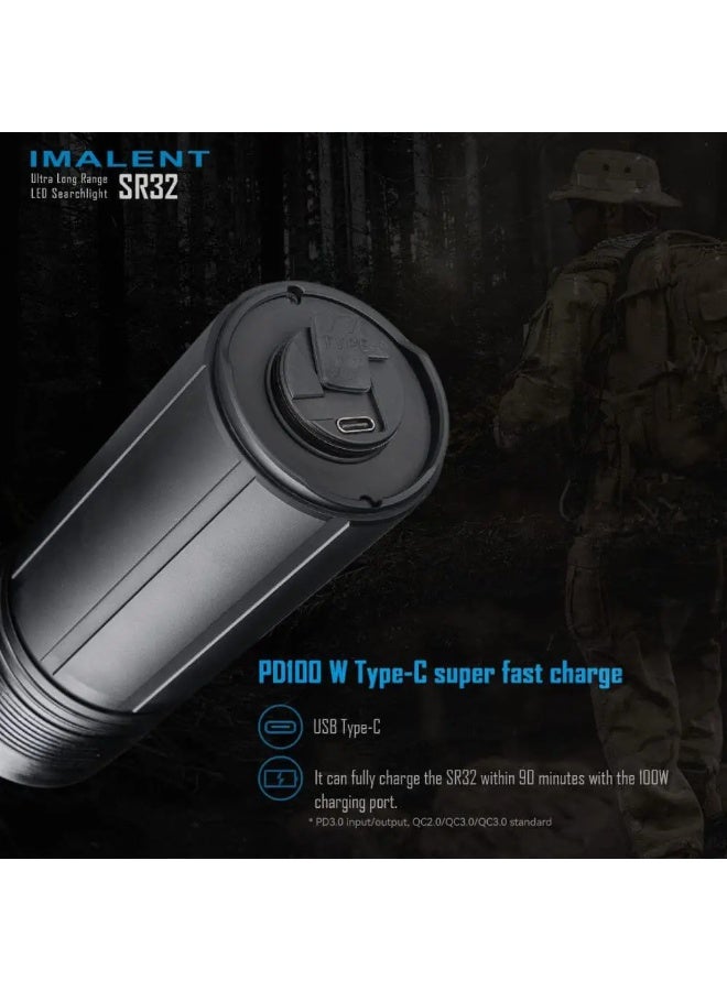 IMALENT SR32 Brightest Flashlight 120,000 Lumens 2080M Cree XHP 50.3 HI LEDs - Image 2