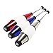 Zeekio  Pegasus Juggling Club Set  Premium Quality  for Beginners All Levels  MultiPiece Durable Design  Scuff Resistant  Rubber Knob  Cap  205L  Set of 3  Blue Red  Silver - Image 4