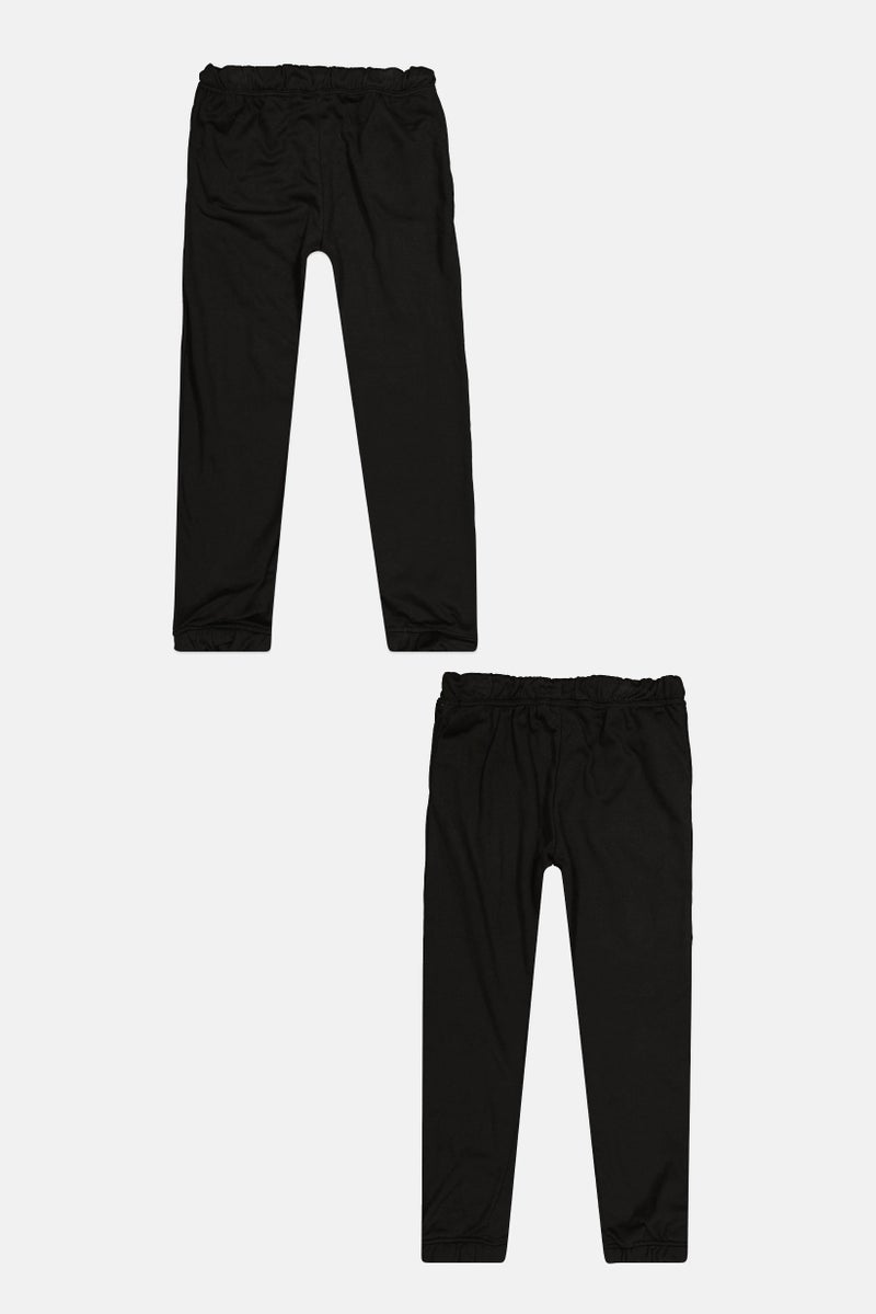 Body Glove Kids Boys 2 Piece Brand Logo Jogger Pants, Black - Image 3