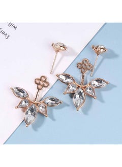 Boho Crystal Lotus Jackets Earrings Gold Crystal Studs Earrings Sparkle Rhinestone Ear Jackets Earrings Cz Ear Climber Earrings Wedding Earrings Jewelry For Women And Girls (Gold) - pzsku/ZA4C393104AB81D7DEAD5Z/45/_/1707975223/538fb308-736f-484f-9a94-42e64fd041eb