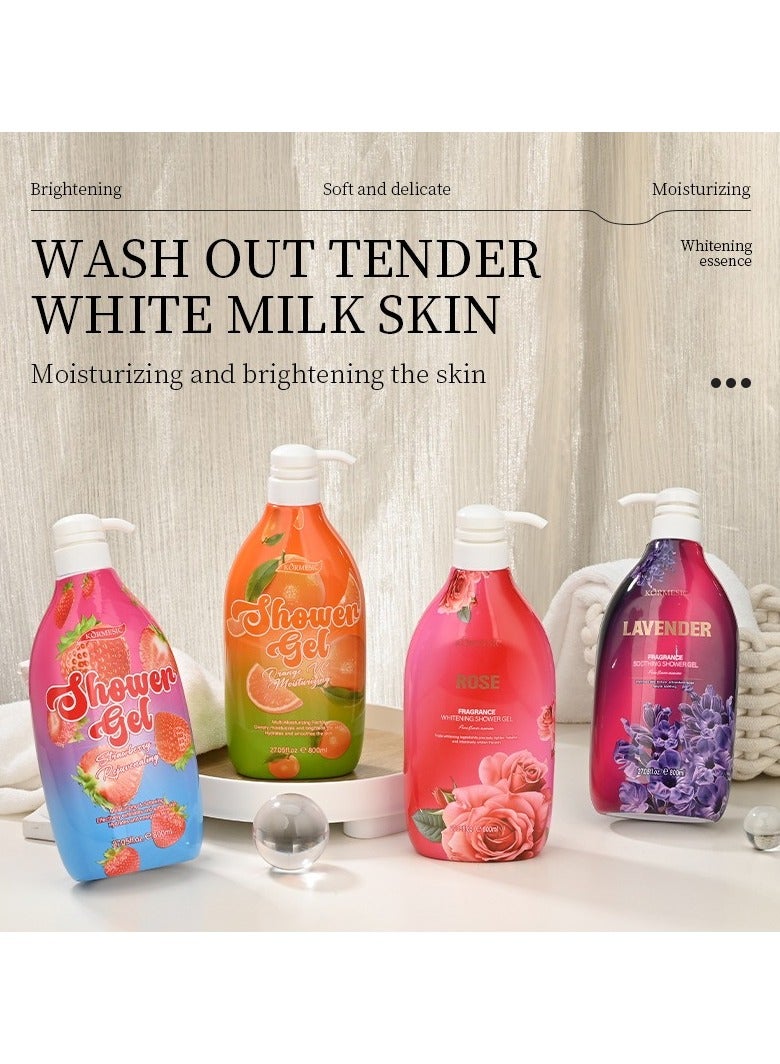 Kormesic Rose Body Wash 800ml - Romantic & Moisturizing - Image 3