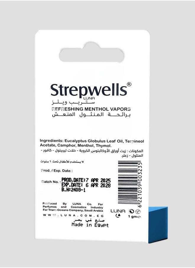 StrepWells Strepwells® Refreshing Menthol Vapors for Clear Breathing – Menthol Scent  - Image 3