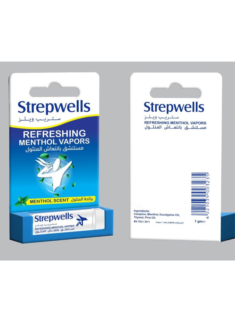 StrepWells Strepwells® Refreshing Menthol Vapors for Clear Breathing – Menthol Scent  - Image 2