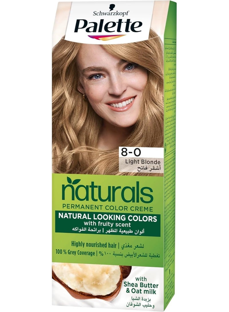 Palette Palette Hair Dye: Long-lasting natural color with excellent coverage. Light Blonde (8-0). - Image 1