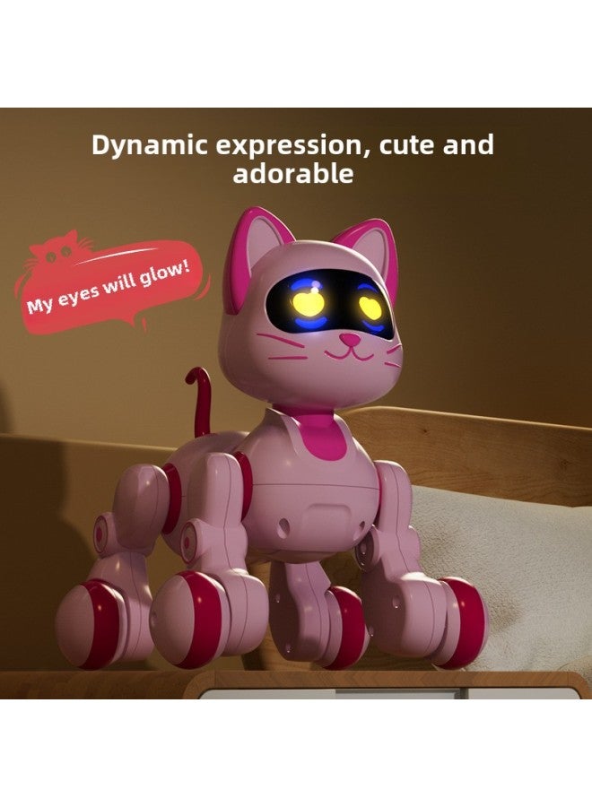 Children's Remote Control Touch Sensor Robot Cat Intelligent Early Education Voice Robot Dog Remote Control Programming Boy Toy-color:Smart Pet Machine Cat  Rechargeable Version - Image 5