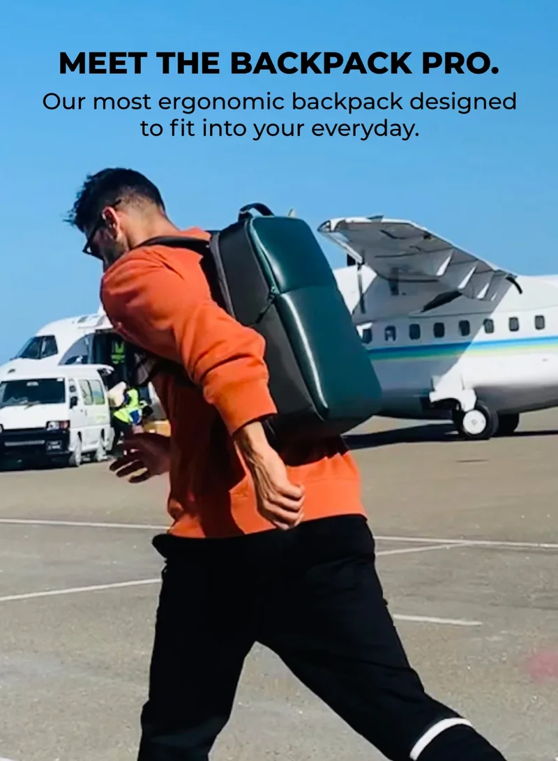 موكوبارا للتجارة ذ.م.م The Backpack Pro 15.6" Inch Laptop Backpack Daily Use Travel for Men And Women (Green)