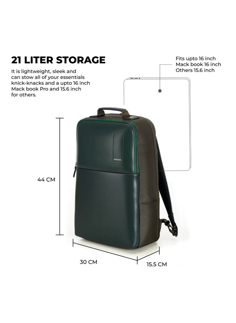 Mokobara MOKOBARA The Backpack Pro 15.6" Inch Laptop Backpack Daily Use Travel for Men And Women (Green)  - Image 5