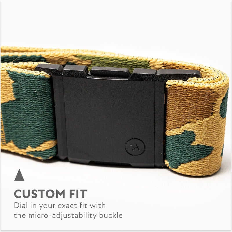Arcade Belts A2 High Fives Unisex Adventure Belt: Heavy Duty Stretch, Metal Free Buckle, Duck Camo - Sand - Image 3