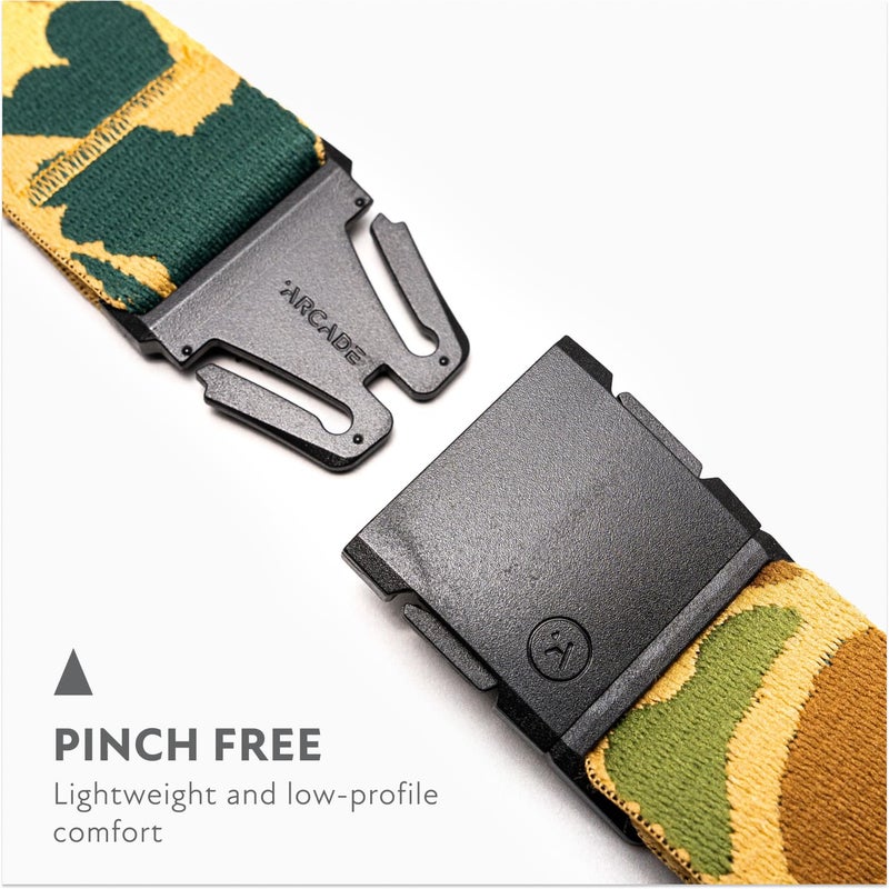 Arcade Belts A2 High Fives Unisex Adventure Belt: Heavy Duty Stretch, Metal Free Buckle, Duck Camo - Sand - Image 2