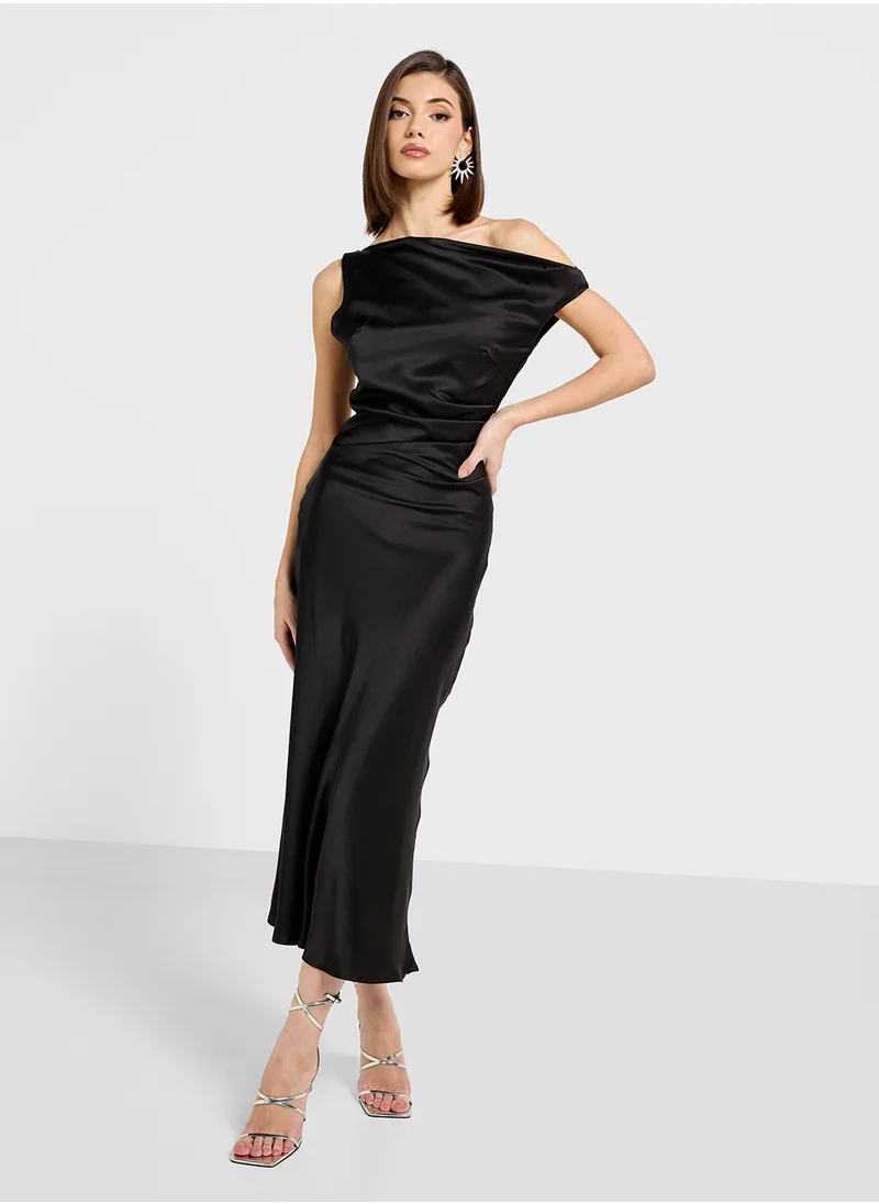 ايلا One Shoulder Satin Dress