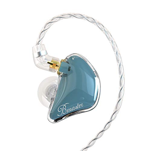 BASN Bmaster Triple Drivers in Ear Monitor Headphone with Two Detachable Cables Fit in Ear Suitable for Audio Engineer, Musician (Blue) - Image 1
