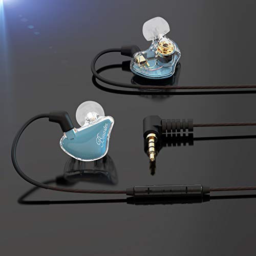 BASN Bmaster Triple Drivers in Ear Monitor Headphone with Two Detachable Cables Fit in Ear Suitable for Audio Engineer, Musician (Blue) - Image 2
