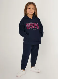 U.S. Polo Assn. U.S. Polo Assn. Girls Navy Tracksuit Set