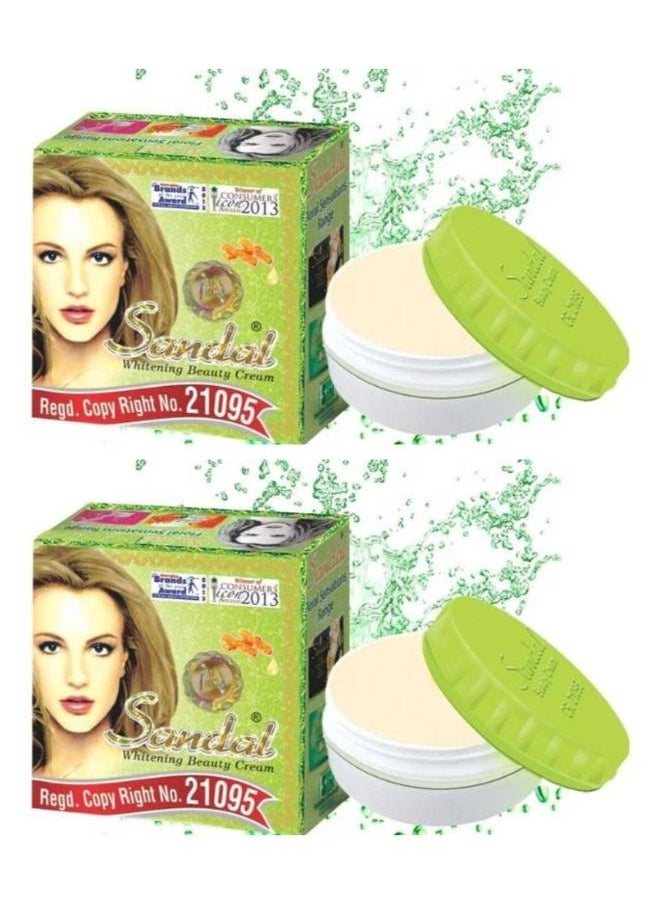 Sandal Whitening Beauty Cream For Glowing And Blemish Removal Skin 2 pcs  - Image 1