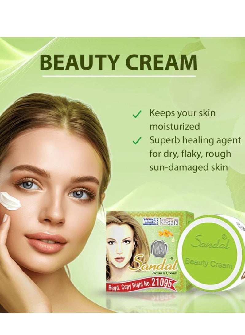 Sandal Whitening Beauty Cream For Glowing And Blemish Removal Skin 2 pcs  - Image 2