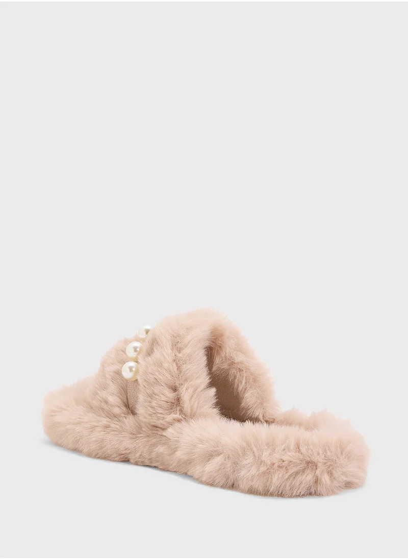 جينجر Bedroom Slipper With Pearls