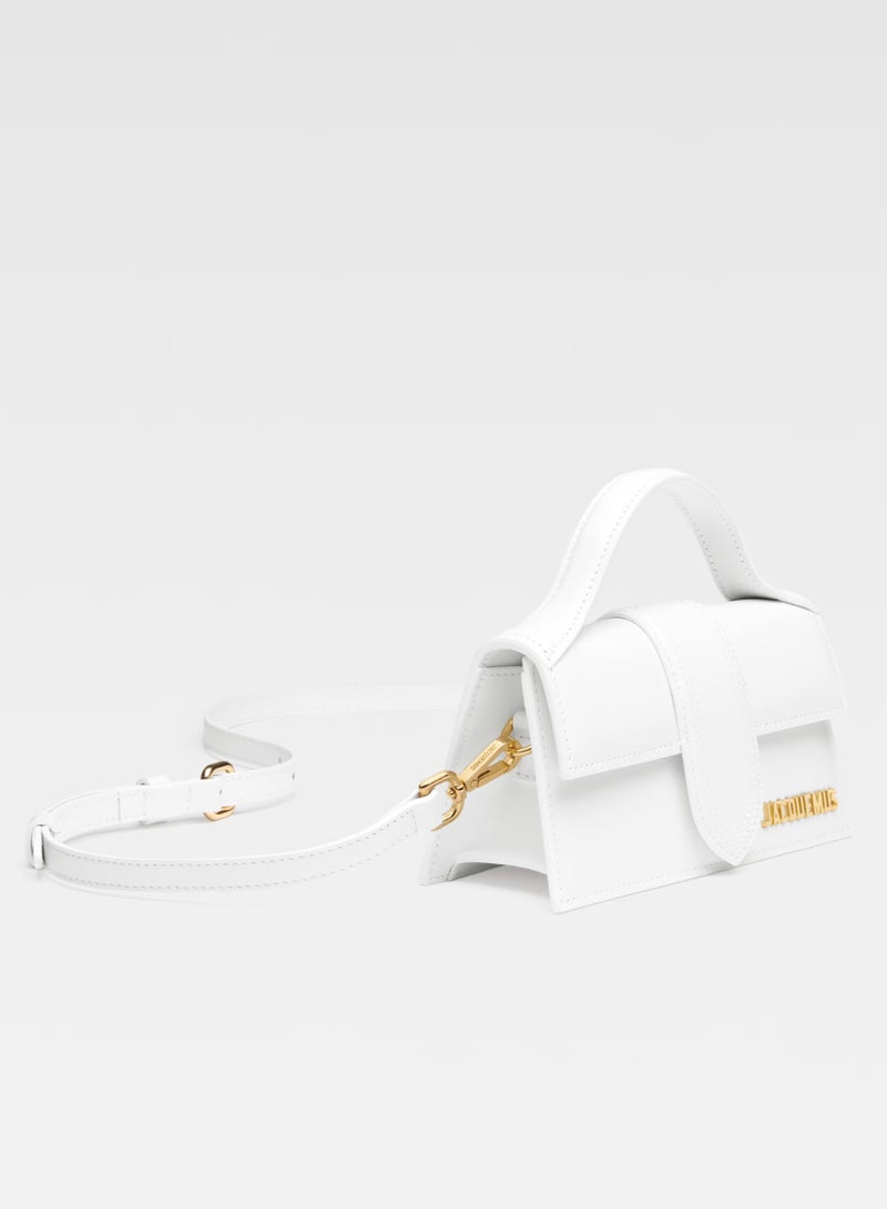 JACQUEMUS Jacquemus The Bambino Flap Bag With Detachable Strap, Women's Hand Bag, Women's Shoulder Bag, Women's Tote Bag, Women's Travel Bag, Glossy-White-17cm  - Image 2