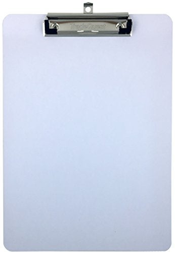 Trade Quest Clipboard Dry Erase Surface 9'' x 12.5'' Letter Size Low Profile Clip Whiteboard Single (Pack of 1) - Image 2