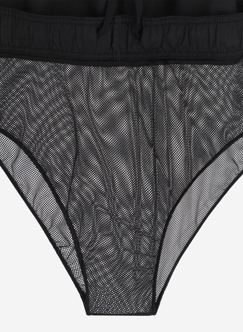 Termit Men's Beach Shorts Black  100% Polyester, Swim 'n' dry Quick-Drying, Durable Fabric for Surfing & Water Sports - Image 4