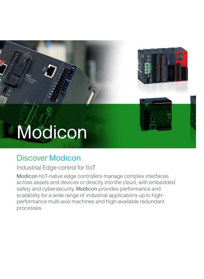 Schneider Electric - Schneider PLC Modicon M340_ Processor module, Modicon M340 automation platform, max 1024 discrete + 256 analog I/O, Modbus, Ethernet_ [BMXP342020] - Image 1